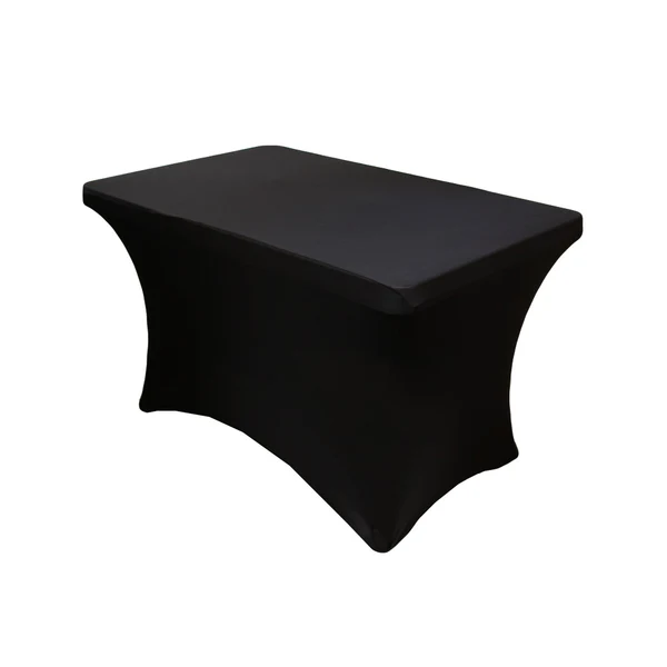 Spandex Cover for 5ft Rectangular Table - Black